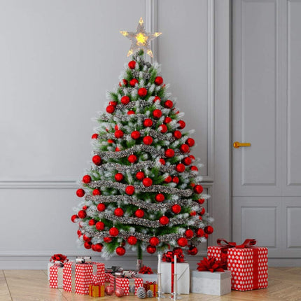 LED 6" Christmas Tree Topper Star – Rustic Battery Lighted Holiday Decor