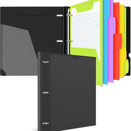 3-Ring Binder Notebook – Telescoping, Refillable, Graph & College Paper