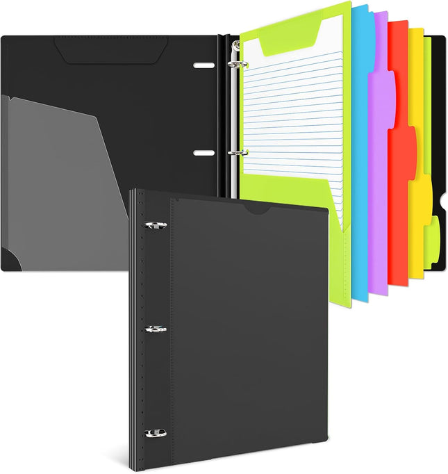 3-Ring Binder Notebook – Telescoping, Refillable, Graph & College Paper
