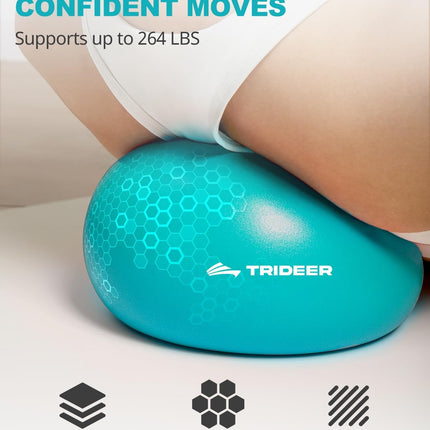 9-Inch Pilates Ball – Small Exercise Ball for Yoga, Core & Physical Therapy