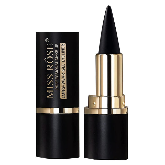 Gel Eyeliner Pencil in Black for Long-Lasting Waterproof Eye Definition
