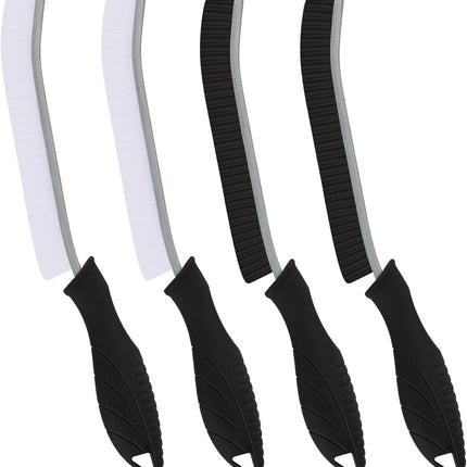 4 Piece Bathroom Cleaning Brush Kit for Gaps Corners and Toilet Seats