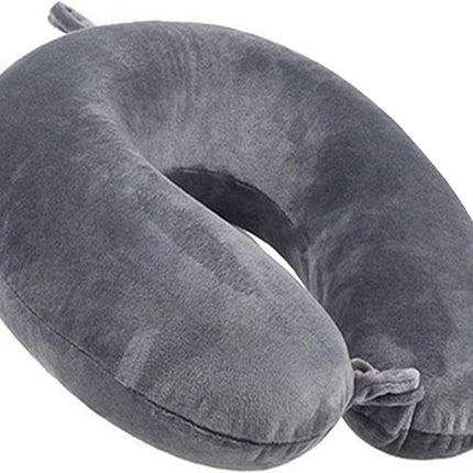 100% Memory Foam Travel Pillow – Comfortable U-Shape for Airplane & Car