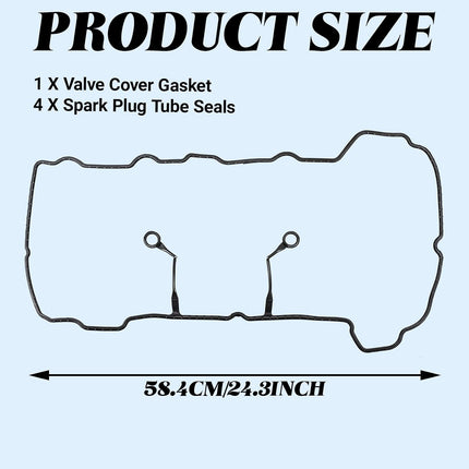 22441-2E000 Valve Cover Gasket Set for Hyundai Tucson Elantra Sonata Kia Forte Soul 1.8L 2.0L