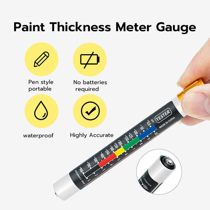 Car Paint Thickness Tester – Magnetic Coating Gauge for Used Car Inspection