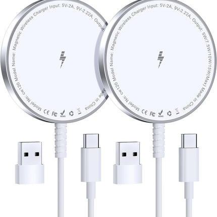 Portable MagSafe Wireless Charger for iPhone Series & AirPods with Aluminum