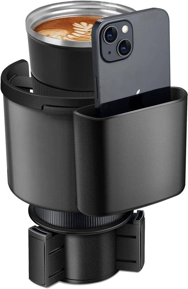 Car Cup Holder Expander – Adjustable Base, Fits YETI, HydroFlask, 16-46oz Bottles