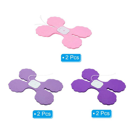 6Pcs 9.8ft Four-Leaf Paper Flower Garland – Hanging Streamers, 3 Colors