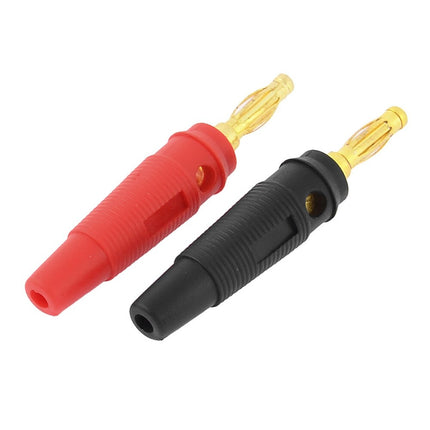 6 PCS Red & Black Insulated Banana Plug Audio Speaker Wire Connectors