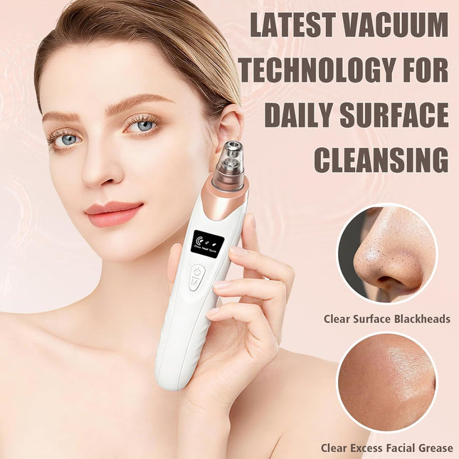 2026 Blackhead Remover Vacuum with Adjustable Suction & USB Charging