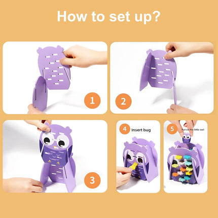 Owl Rescue Stacking Toy – Montessori Wooden Game for Kids & Family