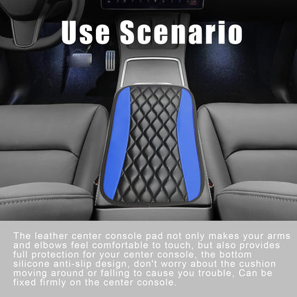 Universal Car Center Console Cover, Leather Armrest Protector for Vehicles