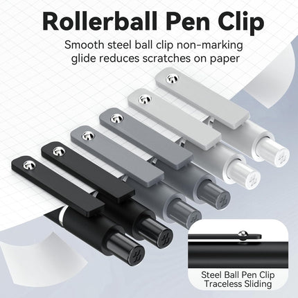 6PCS Gel Pens 0.5mm Fine Point Black Ink – Smooth Quick Dry Writing Pens