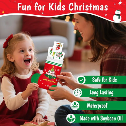 102 Glow-in-the-Dark Christmas Tattoos for Kids – Luminous Santa, Reindeer & Holiday Fun!