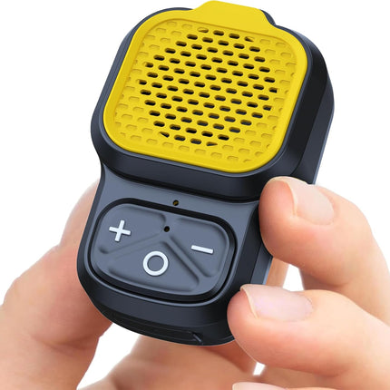 Clip-On Bluetooth Speaker Portable Wearable IPX6 Waterproof Yellow