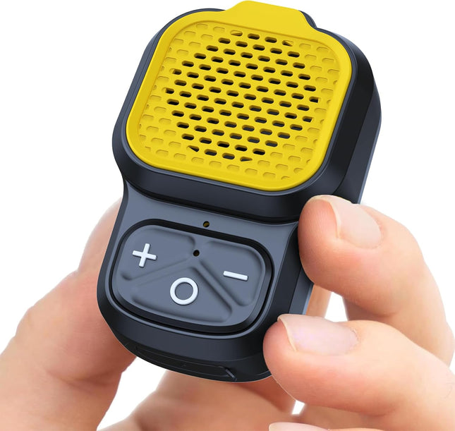 Clip-On Bluetooth Speaker Portable Wearable IPX6 Waterproof Yellow