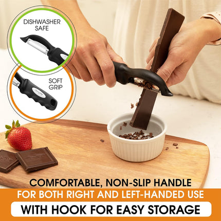 Premium Swivel Vegetable Peeler – Soft Grip, Ultra Sharp Stainless Steel