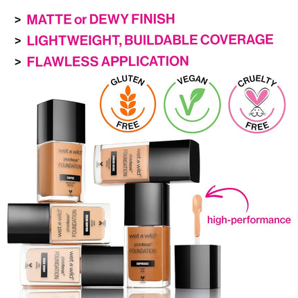 Dewy Liquid Foundation Photo Focus Bronze Beige Longwear Makeup