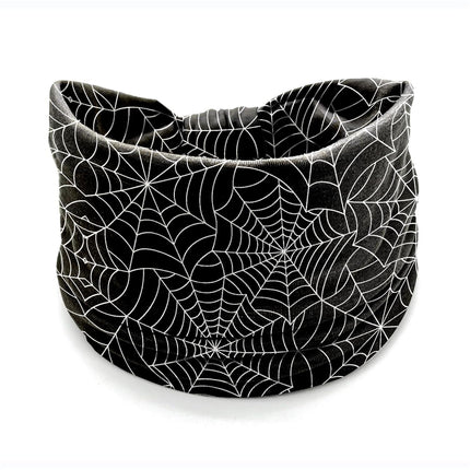 4-Piece Halloween Headbands for Women, Pumpkin Bat Spider Web Holiday Hair Bands