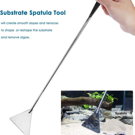 Aquascape Plant Tools Set – Stainless Steel Tweezers, Scissors & Spatula for Aquariums