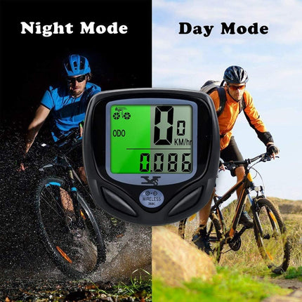 Wireless Bicycle Speedometer & Odometer – Waterproof LCD Bike Computer