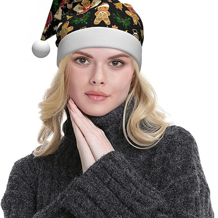 Adult Unisex Santa Hat – Custom Christmas Hat for Holiday Events & New Year Parties