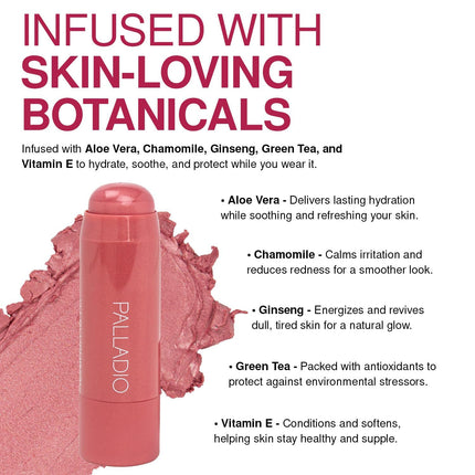 I'm Blushing 2-in-1 Cheek & Lip Tint, Buildable Cream Blush Stick, Dainty Shade