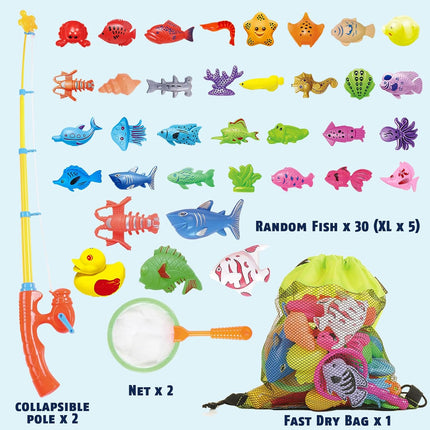 Magnetic Fishing Game Set – Bath & Outdoor Toy for Kids Ages 3–8