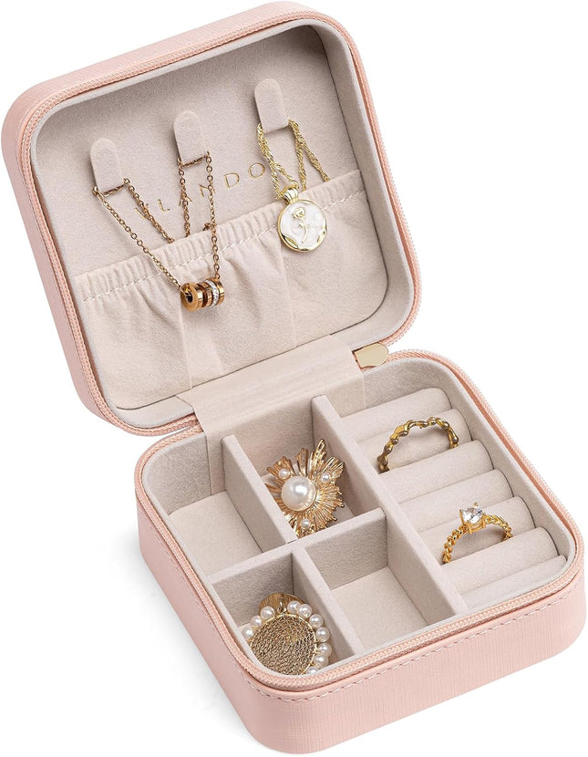 Mini Jewelry Organizer Travel Case for Women Teen Girls Bridesmaid Gift
