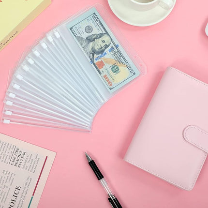 Budget Binder Organizer with Zipper Cash Envelopes and Budget Planning Sheets