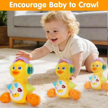 Baby Musical Light-Up Duck Toy – Learning & Dancing Toy for 0–12 Months