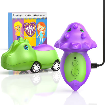 Dinosaur Walkie Talkies – Rechargeable Dino Toy for Kids 5-7, 2 Pack