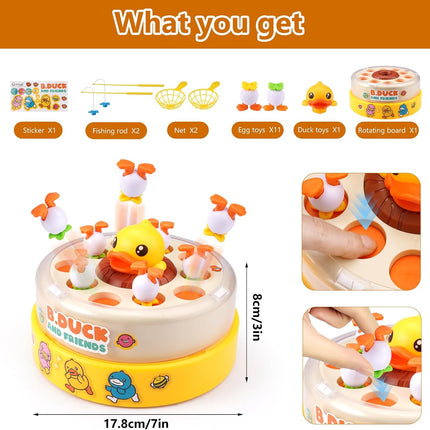 Bounce Catch Duck Game Interactive Family Board Toy for Kids Ages 3-7