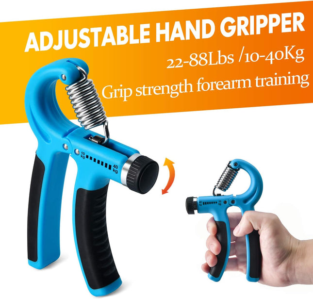 7-Piece Grip Trainer – Finger Exerciser, Resistance Bands & Hand Strength Ring