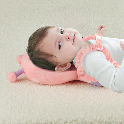 Baby Head Protection Backpack, Adjustable Toddler Walking Safety Cushion Pink