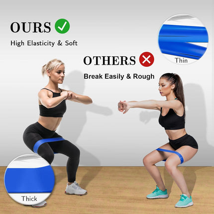Resistance Bands Set with 5 Levels for Fitness, Yoga & Strength Training