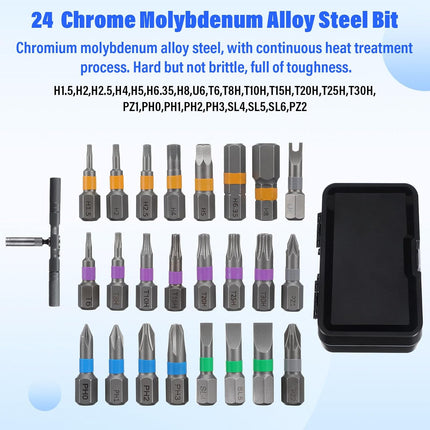 24-in-1 Magnetic Screwdriver Set – Multi-Function Ratchet Tool Kit for Home & Electronics