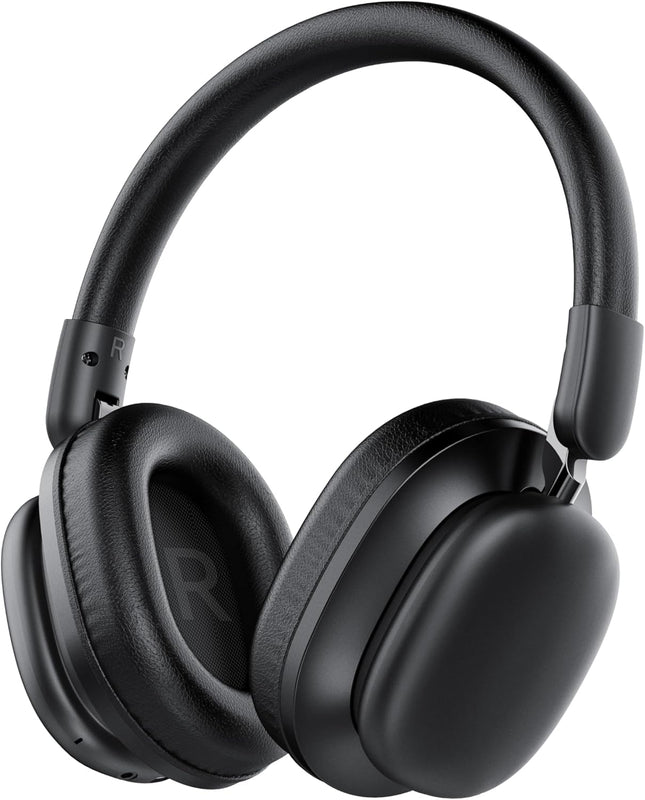 Bluetooth Over Ear Headphones 75H Playtime Wireless Headset with Mic Foldable