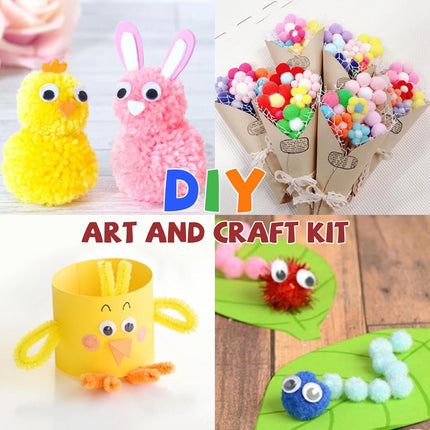 Arts & Crafts Supplies Kit – DIY Craft Set for Kids, Preschool & Kindergarten