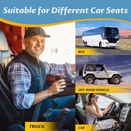 Heightening Car Seat Cushion for Better View, Lower Back Support for Long Trips