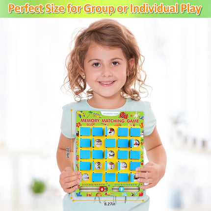 Matching Memory Game for Kids Ages 4-8 Travel Board Game Flip to Win
