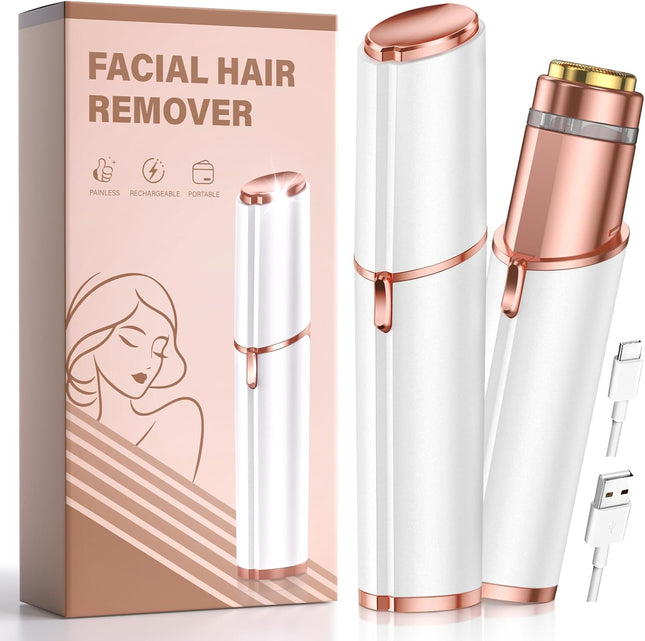 Facial Hair Remover for Women – Painless, Rechargeable Electric Face Shaver