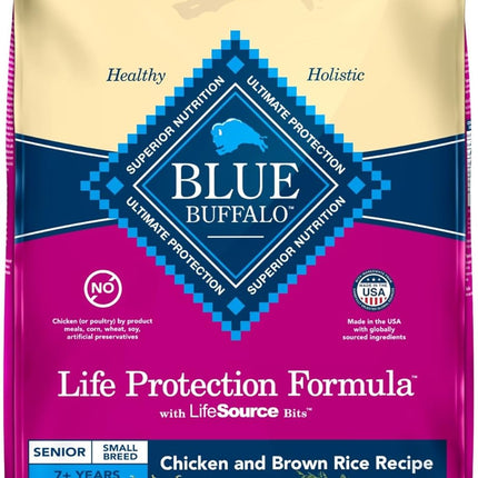 Natural Small Breed Senior Dog Food, Chicken & Brown Rice Recipe