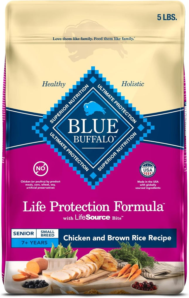 Natural Small Breed Senior Dog Food, Chicken & Brown Rice Recipe
