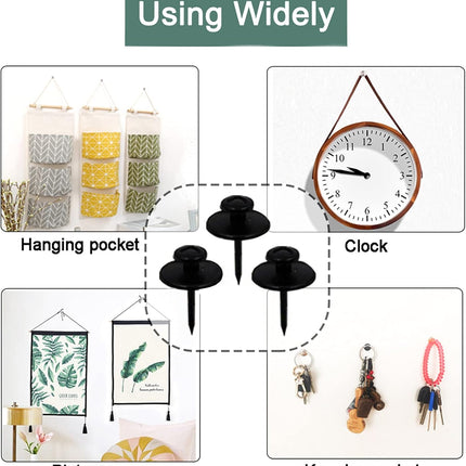 30PCS Push Pins & Picture Hangers – Double-Head Thumb Tacks for Wall Decor