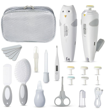 26-in-1 Baby Healthcare & Grooming Kit, Electric Nail Trimmer, Rechargeable Newborn Set