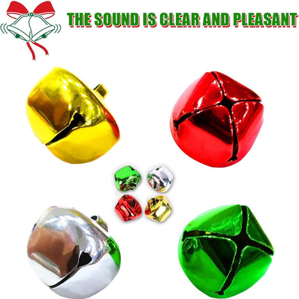 120 Pieces Jingle Bells 3/5 Inch – Bulk Craft Bells for Christmas, Home, and Pet Decorations