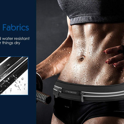 Sports Running Belt with Dual Pockets for Phone, Workout & Outdoor Fitness