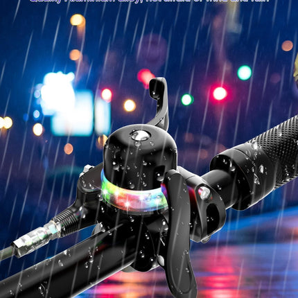 Light-Up Bike Bell for Kids & Adults, Adjustable Aluminum Bell for 19-31.8mm Bars