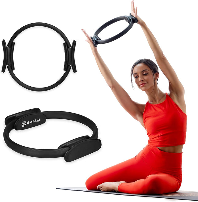 Pilates Fitness Ring with Padded Handles for Thigh Core Resistance Training